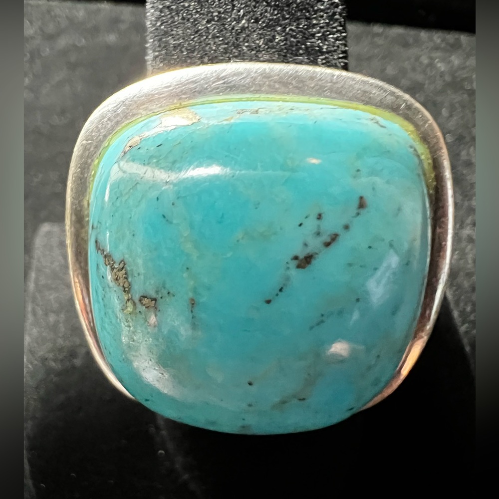 Turquoise Silver Ring - image 2